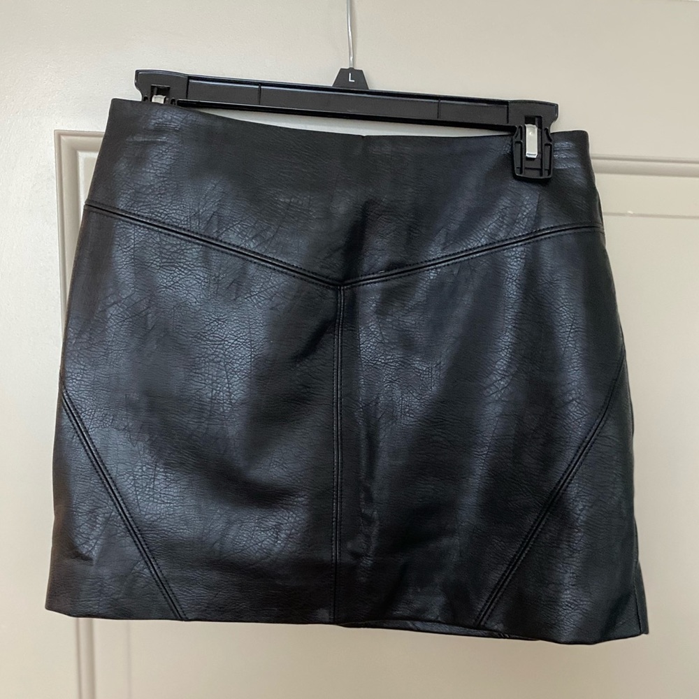 Black Leather Skirt